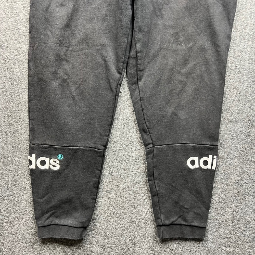 Adidas Originals Sweatpants Mens Large Black Trefoil Split Logo Joggers L - Picture 11 of 14